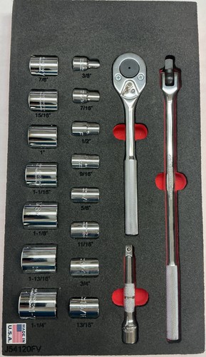 Proto socket set drive - 1/2",